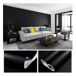 Lousa Adesiva de Parede Folha de Lousa Quadro Negro Preto Fosco - 45cm x 2m