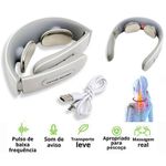 Massageador Coluna Cervical Elétrico Portátil de Pescoço Tens