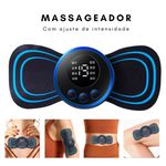 Massageador Estimulador Muscular Elétrico Cervical EMS com Eletroterapia para Alívio de Dor e Fadiga no Pescoço Perna Lombar Abdomen