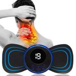 Massageador Estimulador Muscular Elétrico Cervical EMS com Eletroterapia para Alívio de Dor e Fadiga no Pescoço Perna Lombar Abdomen