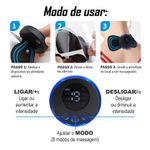 Massageador Estimulador Muscular Elétrico Cervical EMS com Eletroterapia para Alívio de Dor e Fadiga no Pescoço Perna Lombar Abdomen