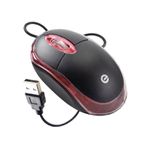 Mouse Óptico com Fio MS-9 e LED Vermelho