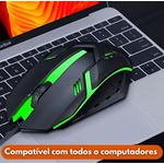 Mouse Gamer USB com Iluminação RGB e 1200 DPI - Exbom MS-62