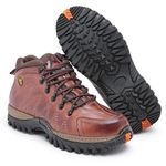 Coturno Adventure Em Couro Legítimo Bota Tênis 