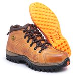 Coturno Adventure Em Couro Legítimo Bota Tênis 