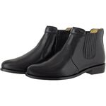 Bota Social com Elástico Lateral Sola de Couro 