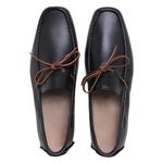 Mocassim Drive em Couro Látego Preto