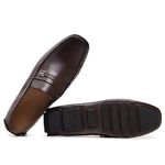 Mocassim Drive em Couro Látego Café