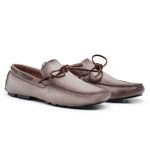 Mocassim Drive em Couro Floater Off White