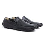 Mocassim Drive em Couro Látego Preto