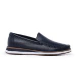 Mocassim Boston em Couro Floater Marinho