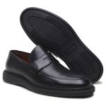 Loafer Clasic Mocassim RENZO PRETO em Couro Legitimo Sola Micro Expandida - LANÇAMENTO! 