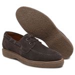 Modelo Sider Matteo Casual Masculino Em Camurça Café