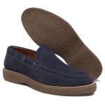 Sapato Masculino Sider ZOOE Camurça Azul Noturno