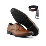 Kit Social Derby Denver Tamarindo e Cinto Dupla Face