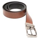 Cinto Social Masculino Dupla Face Turunelli - Whisky e Preto