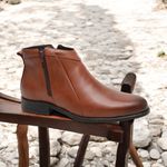 Bota Chelsea Masculina em Couro Mooca