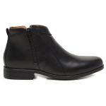 Bota Chelsea Masculina em Couro Preta