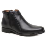 Bota Chelsea Masculina em Couro Preta
