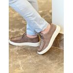 Sapato ORVIETO CANADIAN em Couro Camurça Taupe