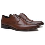 Sapatos Social Nobile em Couro Legítimo desenhado Whisky Sola de Couro