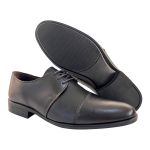 Sapato Social Milano em Couro Legítimo Preto