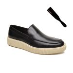 Kit Sapato Masculino Loafer Konna Preto e Calçadeira