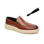 Kit Sapato Masculino Loafer Konna Whisky e Calçadeira