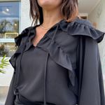 Bata Feminina Thalia em Crepe - Preto