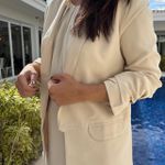 Blazer Feminino Manga Franzida - Nude