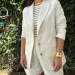 Blazer Feminino Span - Cru