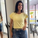 Blusa Feminina Algodão - Amarelo