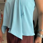 Blusa Feminina Assimétrica Alça - Azul