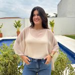 Blusa Feminina Capa - Natural