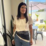 Blusa Feminina Crepe Mangas Prega - Off White