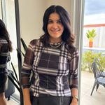 Blusa Feminina Manga Longa em Tule - Xadrez