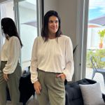 Blusa Feminina Manga Longa Gola Pregas - Off White
