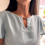 Blusa Feminina Natural Silky Aviamento - Azul