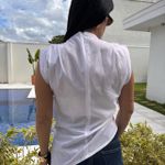 Blusa Feminina Nicole Assimétrica - Branca 