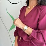 Blusa Feminina Pregas Viscolinho - Vinho