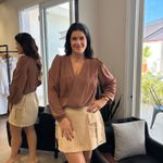 Body Feminino Transpassado Manga Longa - Marrom