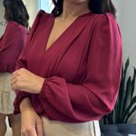 Body Feminino Transpassado Manga Longa - Vinho