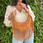 Bolsa Feminina Franjas - Caramelo