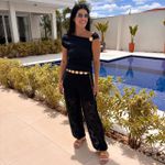 Calça Feminina Aladim Renda - Preto