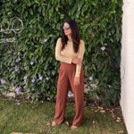 Calça Feminina Alfaiataria Cós de Pregas - Marrom Escuro