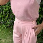 Calça Feminina Alfaiataria Cós de Pregas - Rosa Claro
