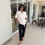 Calça Feminina Alfaiataria Grife - Preto