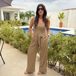 Calça Feminina Pantalona Relax - Mocha Mousse
