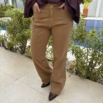 Calça Feminina Sarja Boot Cut - Caramelo