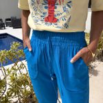 Calça Feminina Sarja Marante - Azul Celeste